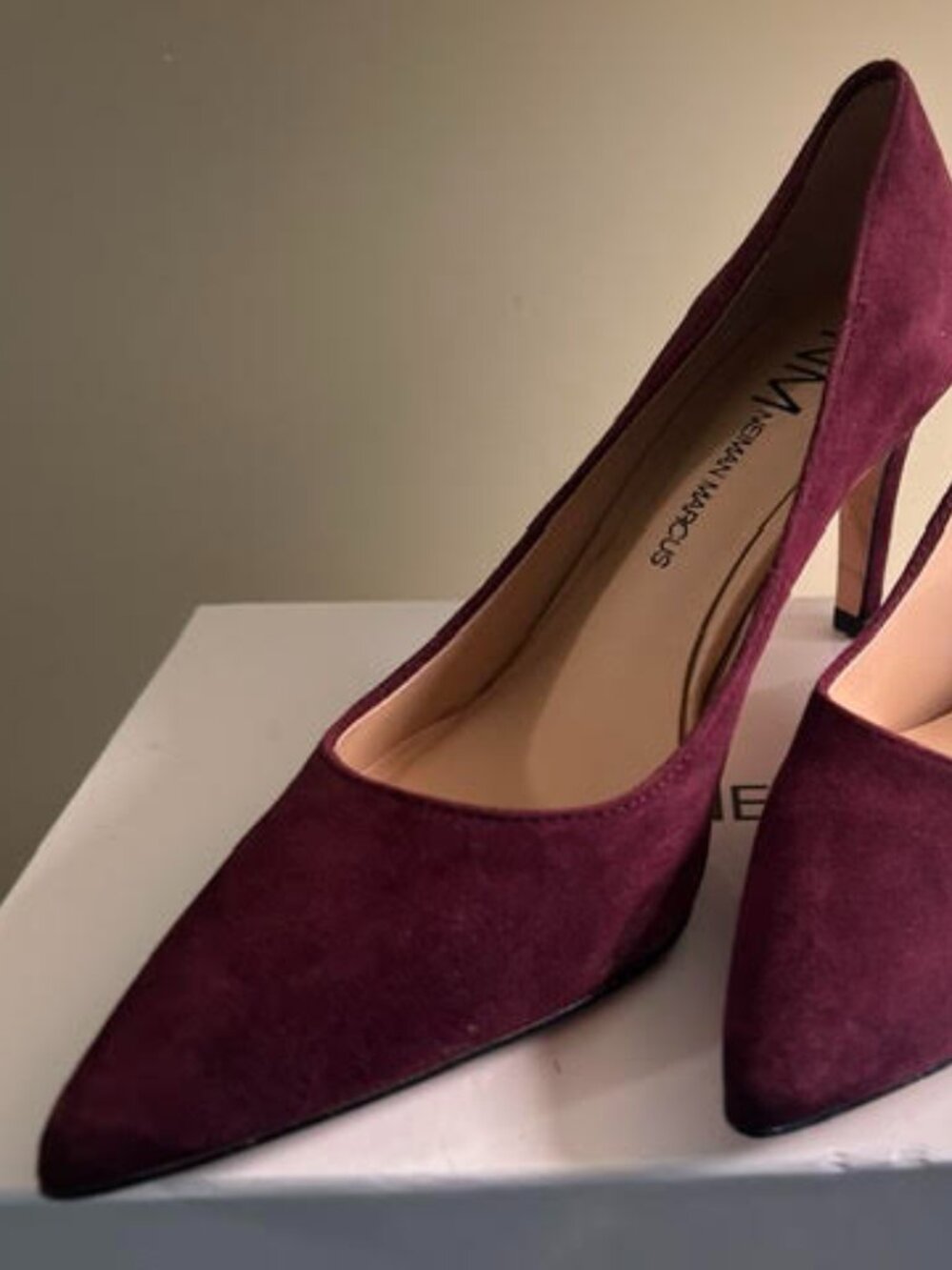 Neiman Marcus Suede Pumps
